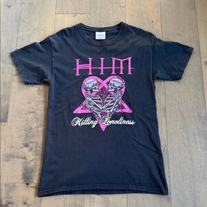 Vintage HIM Killing Loneliness Band Graphic Small Shirt Y2K